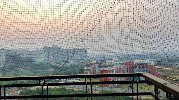 Pigeon net installed in Balcony of kathmandu